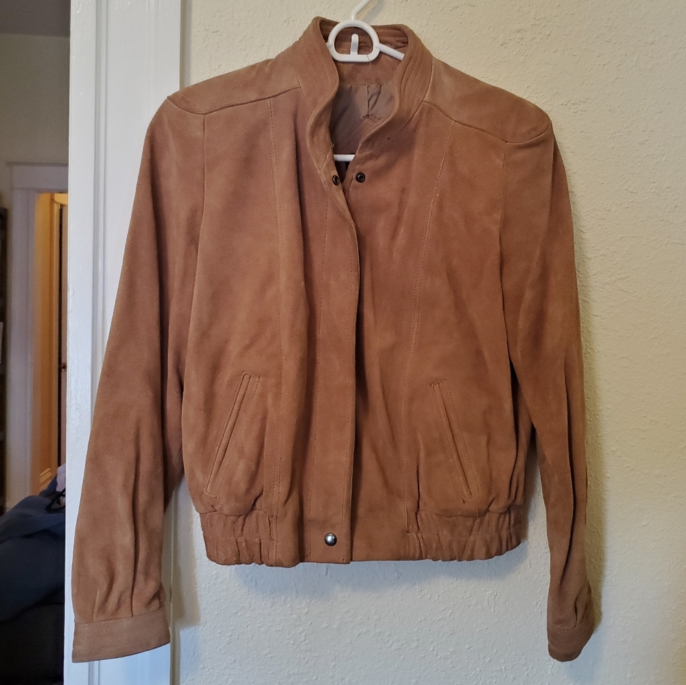 Vintage Brown Bomber Jacket